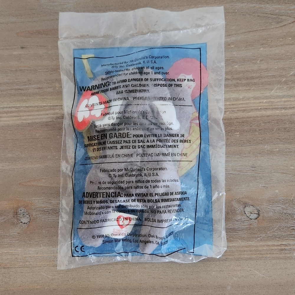 🐻 Ty Beanie Baby “Mel” – McDonald’s Exclusive 1998, Still Sealed - Picture 9 of 11